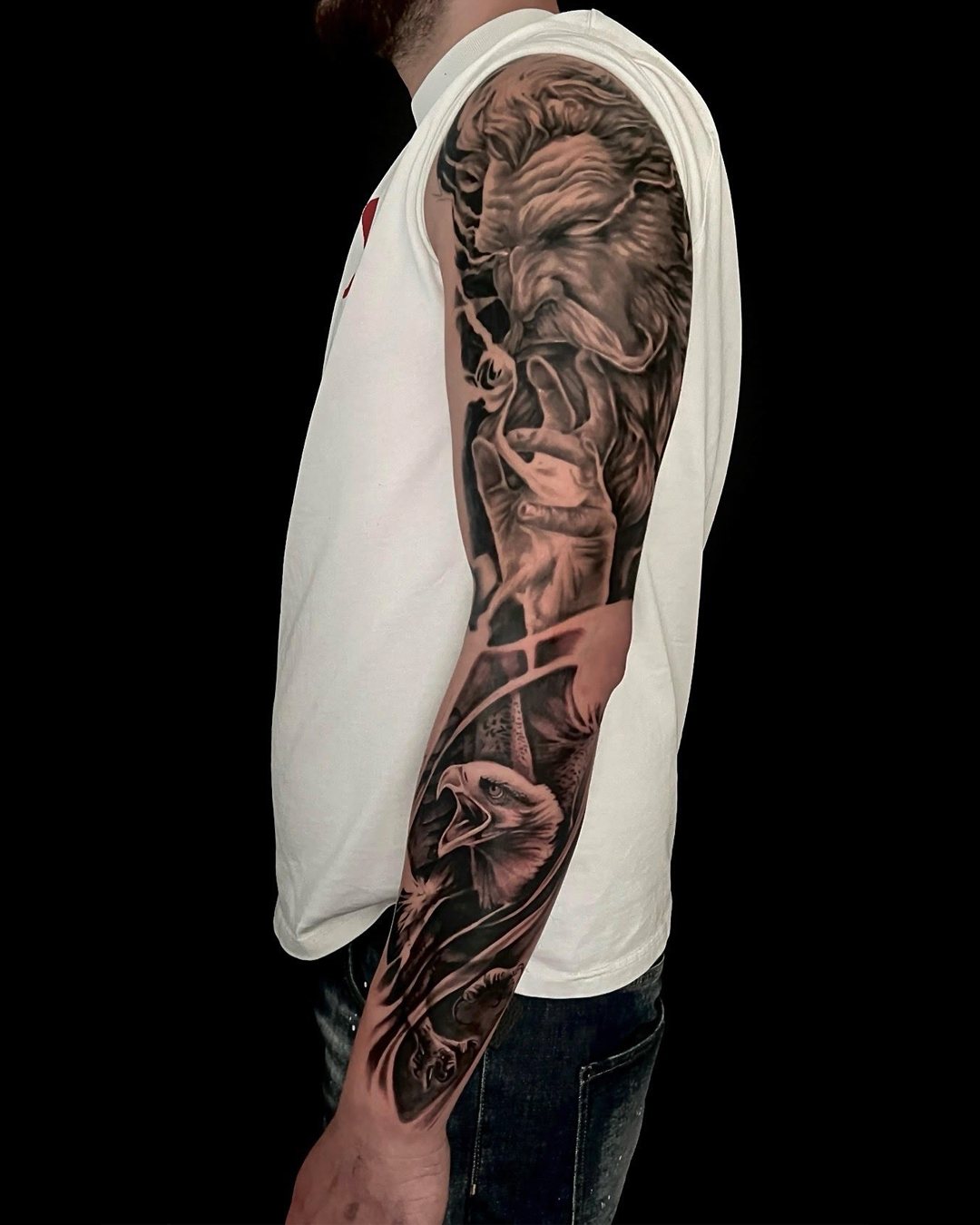 Zeus Sleeve — Deaf at LayLow Tattoo Zakynthos